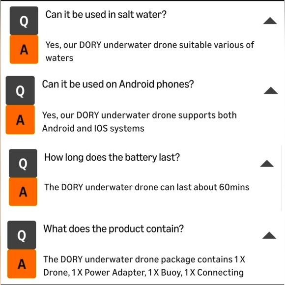 NIB Chasing Dory 1080p Full HD Underwater ROV Drone Camera Real Time Viewing - Picture 11 of 16